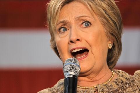 Hilary Clinton breathes through her mouth