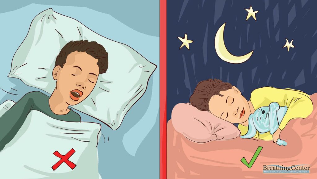Make sure your child always breathes through his or her nose