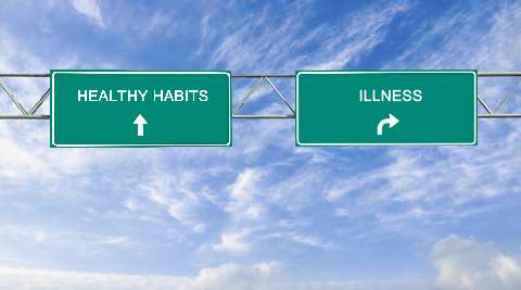 Signs pointing to healthy habits and illness